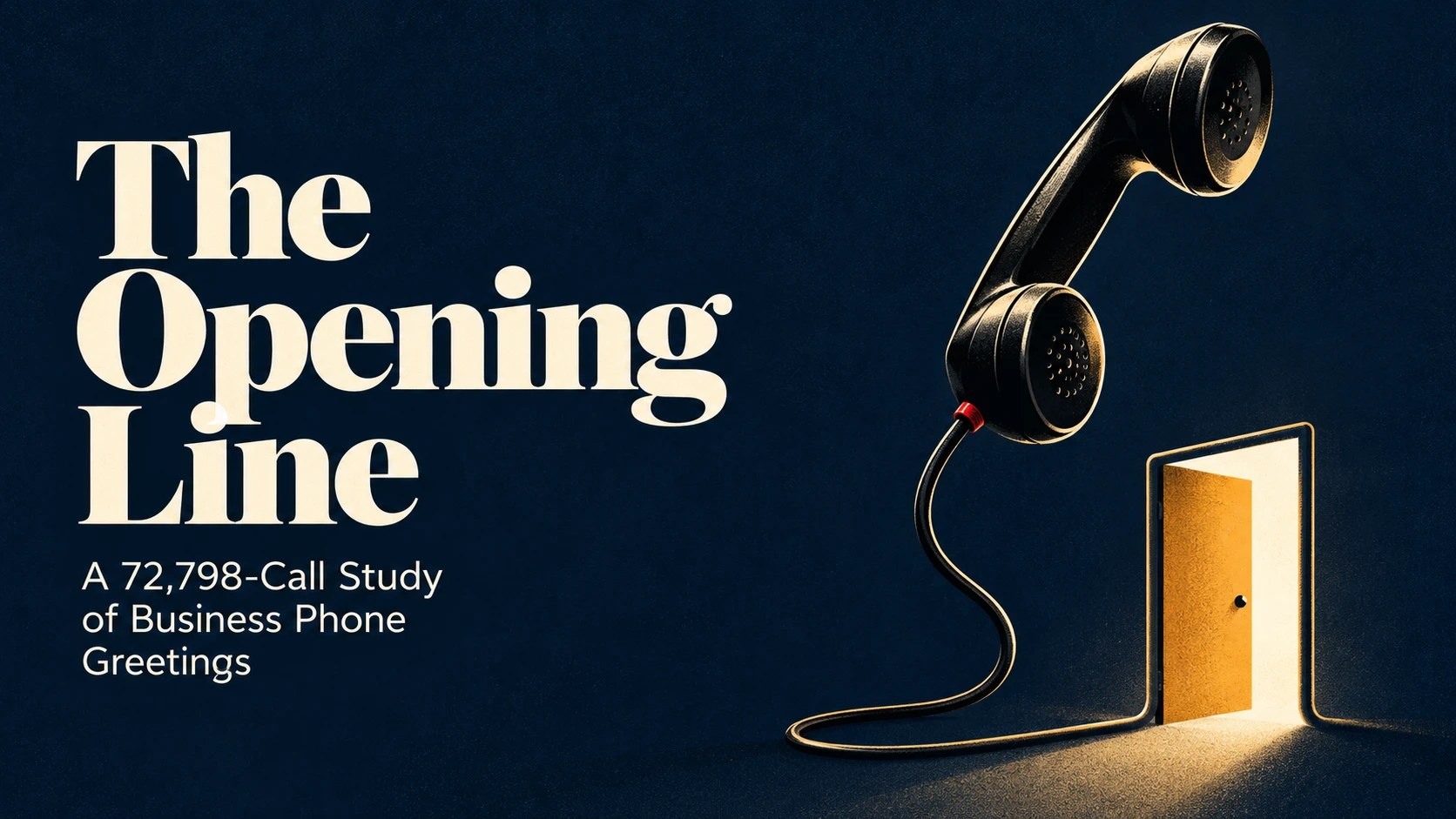 The Opening Line: A 72,798-Call Study of Business Phone Greetings